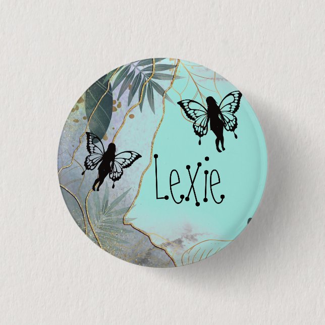 Foliage Fantasy Fairies Button (Vorderseite)