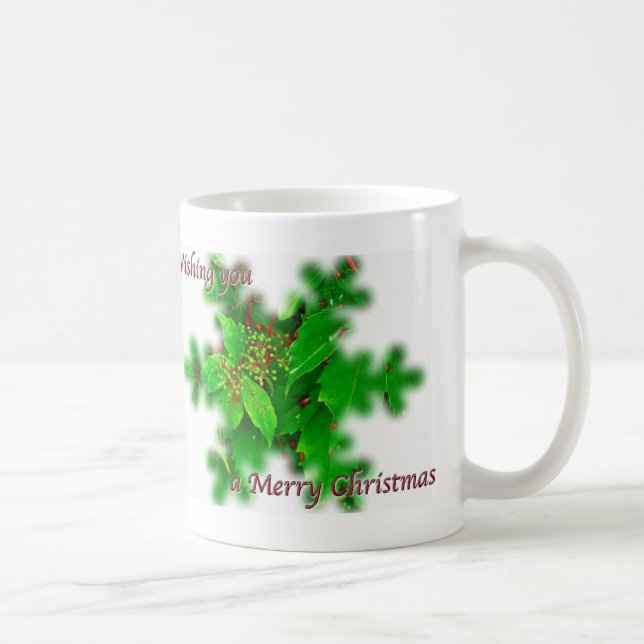 Foliage Frohe Weihnachts-Tasse Tasse (Rechts)