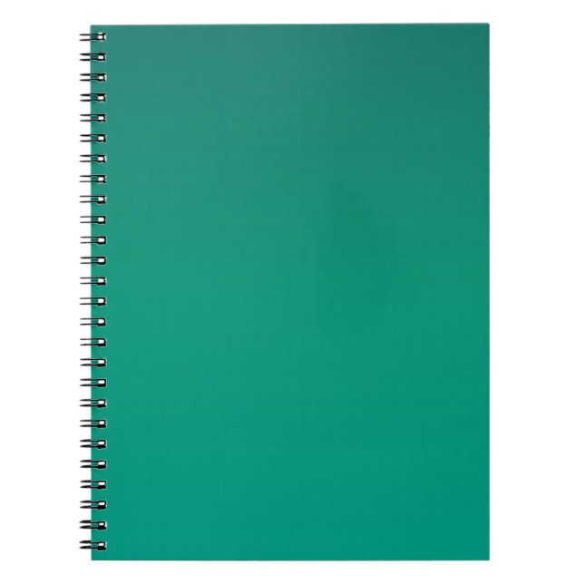 Foliage Green Gradient Foto Notebook Notizblock (Vorderseite)