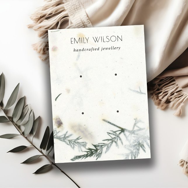 Foliage Handgemachte Papiertextur 2 Ofendarstellun Visitenkarte (Von Creator hochgeladen)