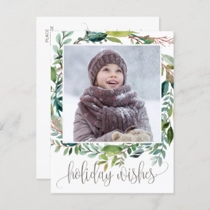 Foliage Holiday wünscht Weihnachten Foto Postkarte