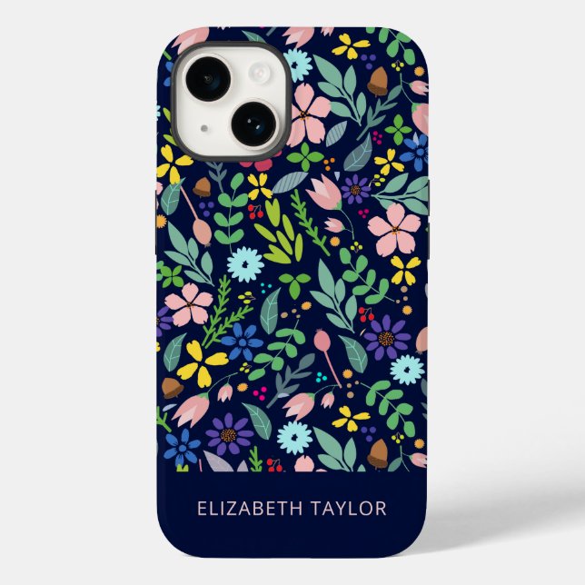 Foliage Modern floral Case-Mate iPhone Hülle (Rückseite)