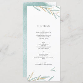 Foliage Modern Menu Menükarte