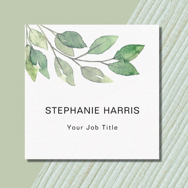 Foliage Quadratische Visitenkarte (Von Creator hochgeladen)