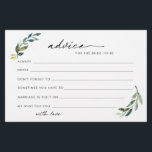 Foliage Ratschläge für die Braut als Karten<br><div class="desc">Herrliche Blätterratskarten für die Braut. Für eine erweiterte Anpassung dieses Designs, z.B. das Ändern des Layouts, des Schriftartes oder der Textgröße, klicken Sie bitte auf den obigen Button "KENNEN". Bitte kontaktieren Sie mich für weitere Fragen!</div>