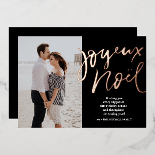 Folie Handlettered Joyeux Noel Foto Folien Feiertagskarte