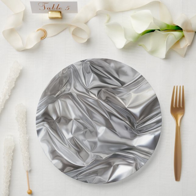 Folie-Krissel-Muster Pappteller (Hochzeit)