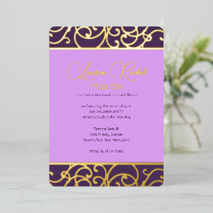 Folie-Scroll-Rand, Sie wählen alle Farben Folieneinladung