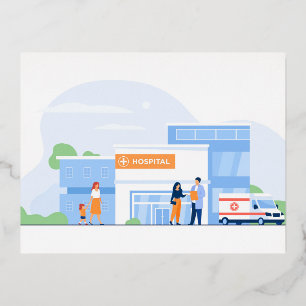 Folien-Feiertagspostkarte Folien Feiertagspostkarte