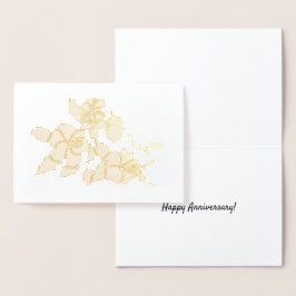 Folien-Karte - Blüten des Hibiskus Folienkarte