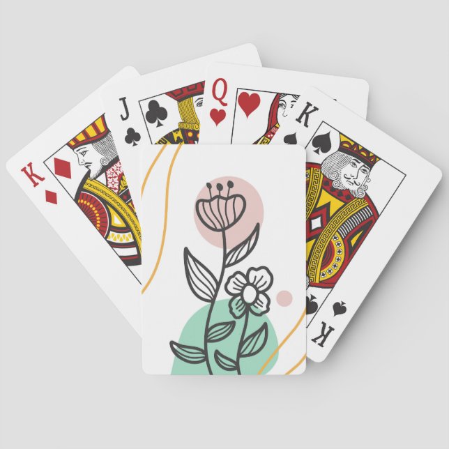 Folien mit abstrakter Form Spielkarten (Rückseite)