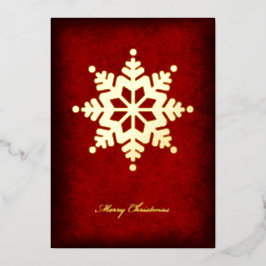 Folien-Schneeflocken-Weihnachtskarte Folien Feiertagskarte