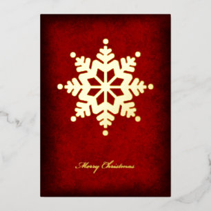 Folien-Schneeflocken-Weihnachtskarte Folien Feiertagskarte