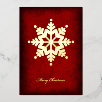 Folien-Schneeflocken-Weihnachtskarte Folien Feiertagskarte
