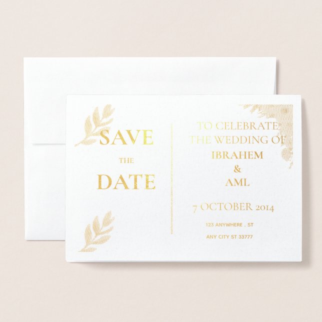 Folienkarte (Vorderseite mit Umschlag)