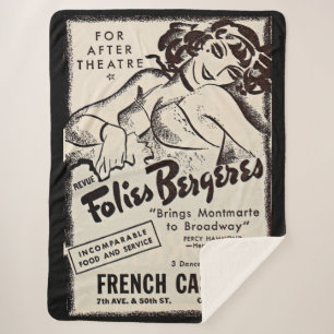 Folies Bergere aus den 30er Jahren und Druck Sherpadecke