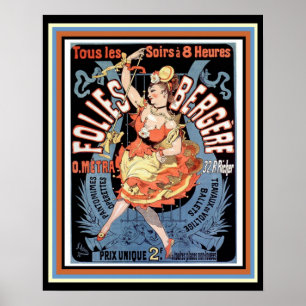 Folies Bergere französisches Vintages Poster