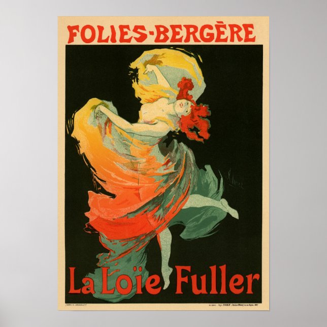Folies Bergere La Loie Fuller Poster (Vorne)