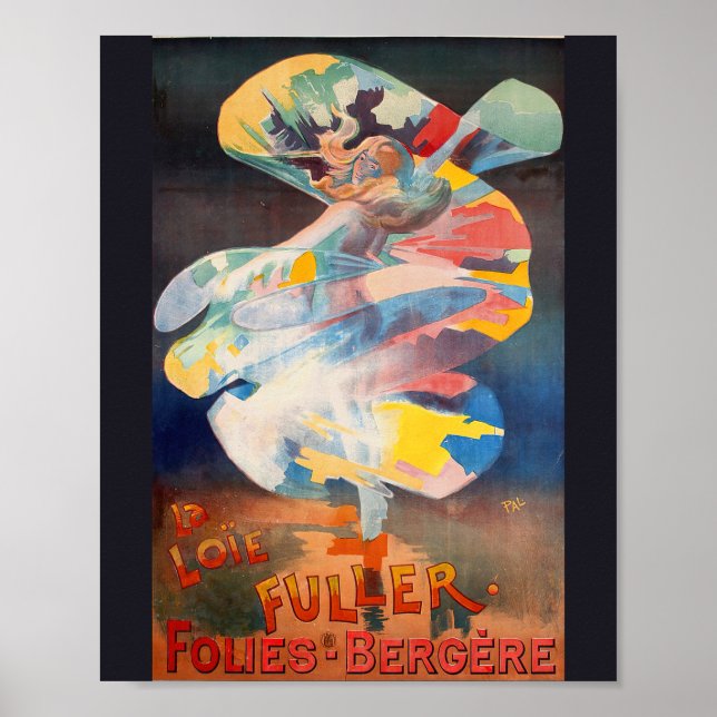 Folies Bergere-la Loie Fuller Vintage französische Poster (Vorne)