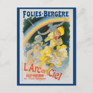 Folies Bergère - L'arc en ciel - Chéret Postcard Postkarte