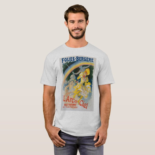 Folies Bergère - L'arc en ciel - Jules Chéret 1893 T-Shirt (Vorne ganz)