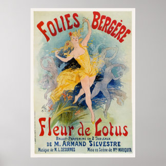 Folies Bergere Poster von Jules Cheret