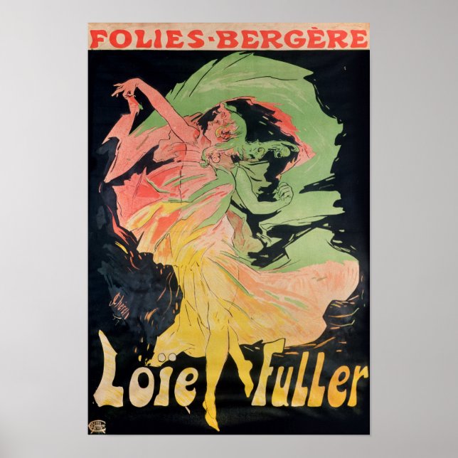 Folies Bergeres: Loie Fuller, Frankreich Poster (Vorne)