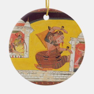 Folio 27 Laksmama schneidet die Nase von Keramikornament