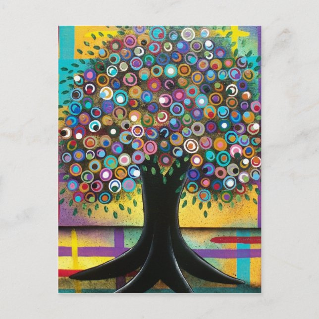 FOLK ART Burnt Desires BY LORI EVERETT postcard Postkarte (Vorderseite)