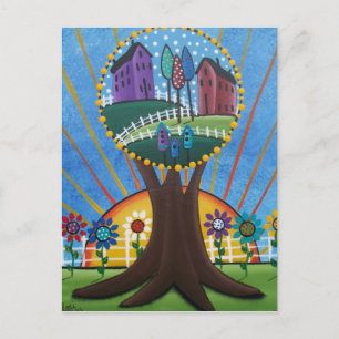 Folk Art by LORI EVERETT Postkarte