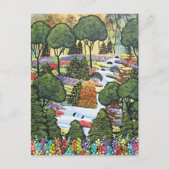 Folk Art by LORI EVERETT Postkarte (Vorderseite)