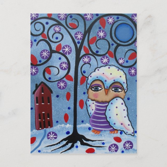 Folk Art by LORI EVERETT Postkarte (Vorderseite)