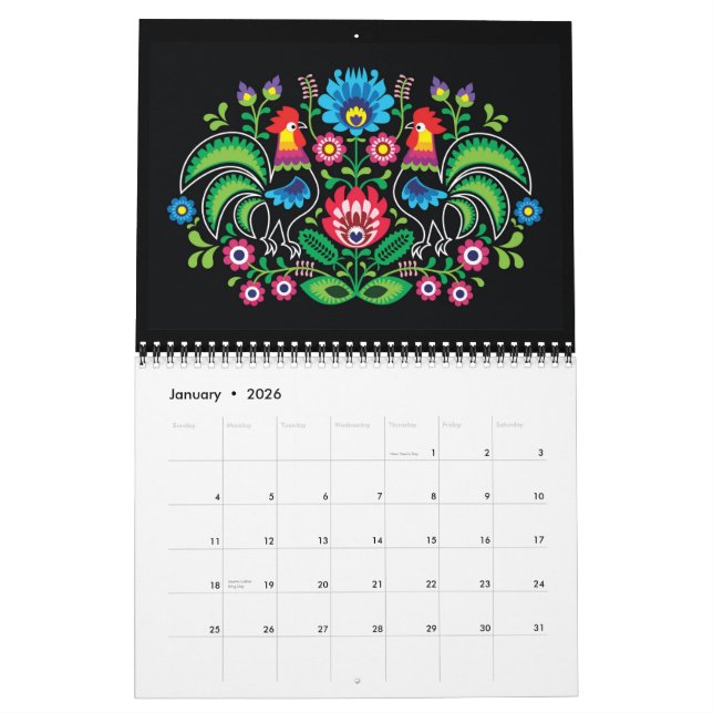 Folk Art Calendar - SRF Kalender (Jan 2026)