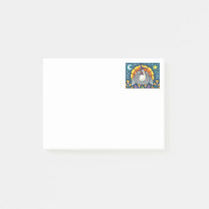FOLK ART CANDY CORN TURKEY PILGRIM, ERNTEDANK POST-IT KLEBEZETTEL