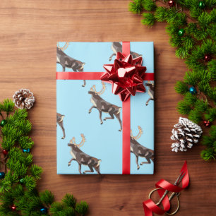 Folk Art Caribbean/Reindeer Geschenkpapier