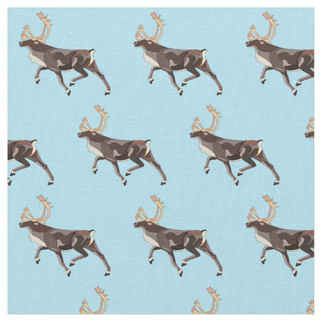 Folk Art Caribbean/Reindeer Stoff (Nahaufnahme)
