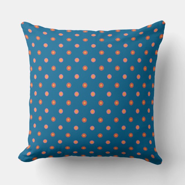 Folk Art Collection Polka Dots Pillow oder Cushion Kissen (Vorderseite)