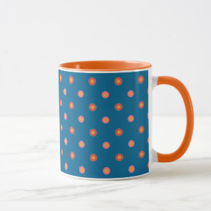 Folk Art Collection Polka Dots Ringer Kaffeetasse
