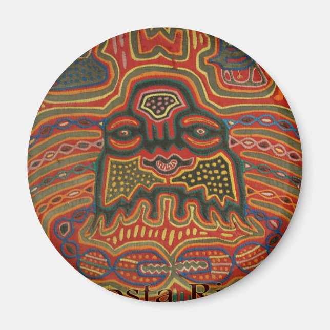 Folk Art Costa Rica Magnet (Vorne)