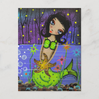 Folk Art Day of the Dead by Lori Everett Postkarte