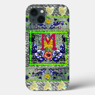 Folk Art Denim initiale Hippie Case-Mate iPhone Hülle