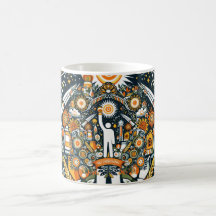 Folk Art Design Classic Tasse - National Energy