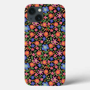 Folk Art Floral auf Black iPad Mini Fall Case-Mate iPhone Hülle