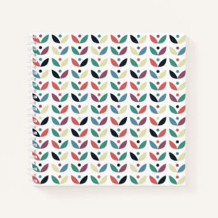 Folk Art Floral Geometric Muster Notizbuch