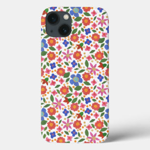 Folk Art Floral on White iPad Mini Case