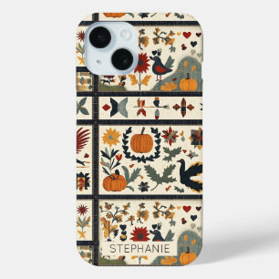 Folk Art Herbst Quilt Muster Rustikale Ernte Case-Mate iPhone Hülle