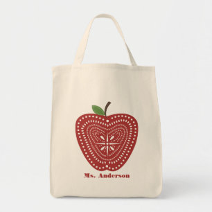 Folk Art Inspiriert Apple Bag für Lehrer Tragetasche