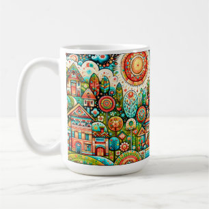 Folk Art Kaffeetasse