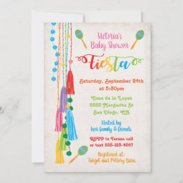 Folk Art Mexican Fiesta Baby Shower Einladung