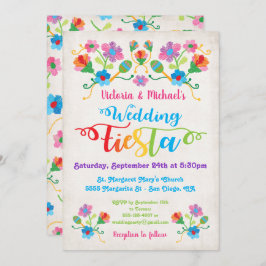 Folk Art Mexican Fiesta Wedding Einladung